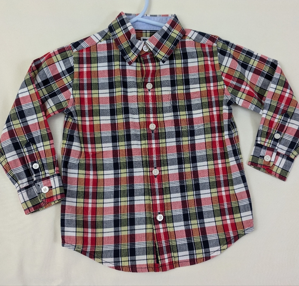 Jamie & Jack Plaid Button Down ~ 18/24 mo